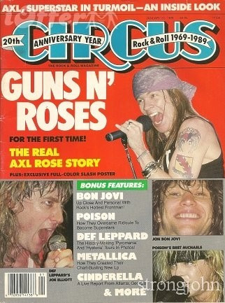 Capa da revista Circus, 1989